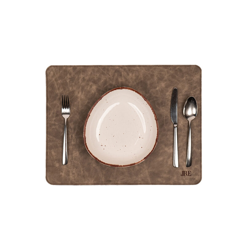 Ledertischset (2 Stück)